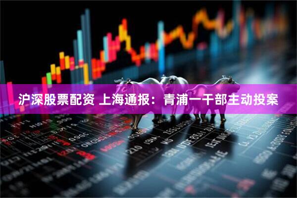 沪深股票配资 上海通报：青浦一干部主动投案